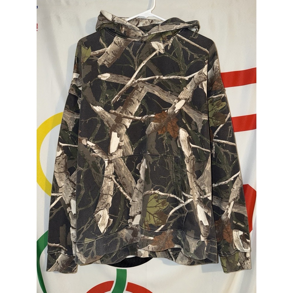 No Boundaries Camo Hoodie Mens Large Oversized Pullover Sweatshirt